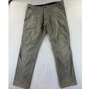 Kuhl Men's 38x34 Green Easy Ryder Patina Dye Vintage Casual Outdoor Travel Pants